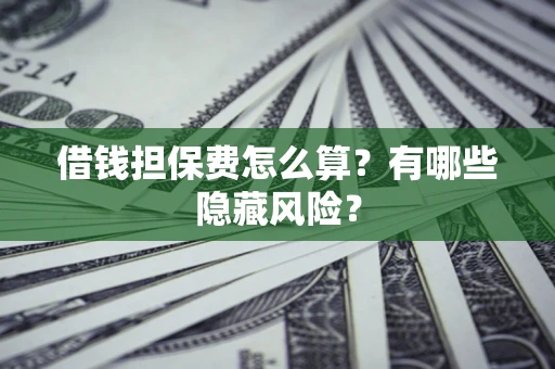 济南借钱担保费怎么算？有哪些隐藏风险？