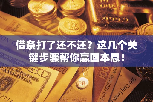 济南借条打了还不还？这几个关键步骤帮你赢回本息！