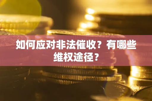 济南如何应对非法催收？有哪些维权途径？