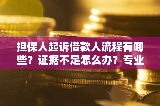 济南担保人起诉借款人流程有哪些？证据不足怎么办？专业律师解答