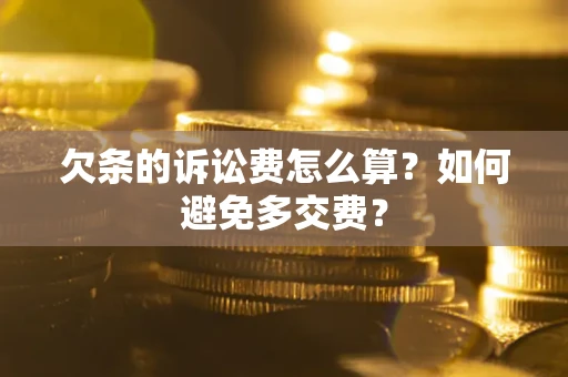 济南欠条的诉讼费怎么算？如何避免多交费？