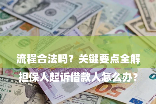 济南

担保人起诉借款人怎么办？流程合法吗？关键要点全解析