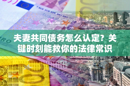 济南夫妻共同债务怎么认定？关键时刻能救你的法律常识