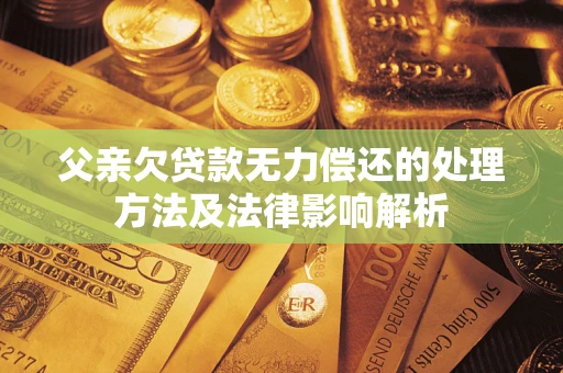 济南父亲欠贷款无力偿还的处理方法及法律影响解析